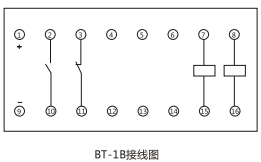 BT-1B/120同步檢查繼電器內(nèi)部接線及外引接線圖