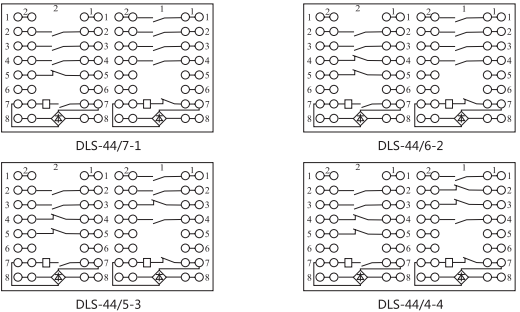 DLS-41/9-3雙位置繼電器內(nèi)部連接線圖片3